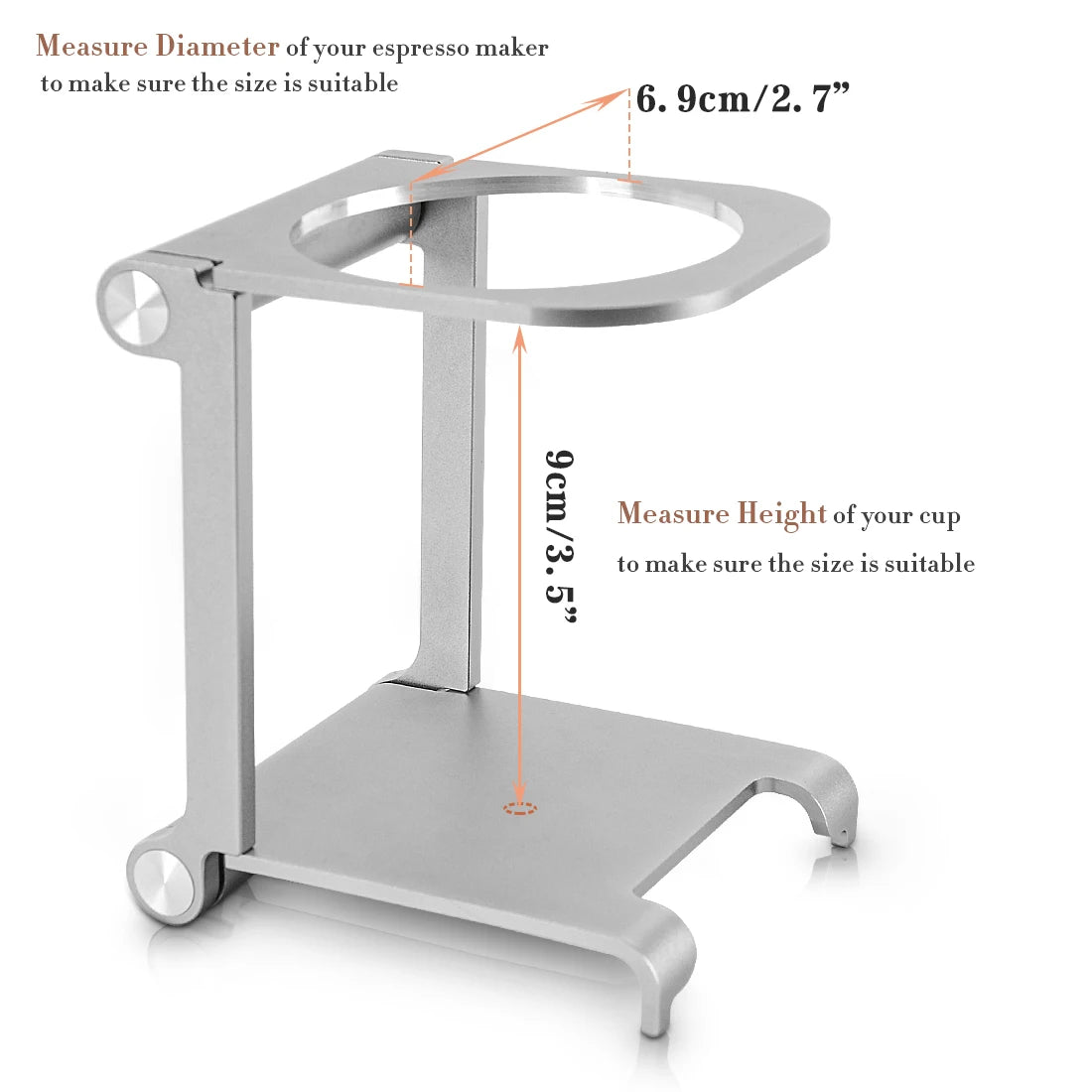 CAFEMASY Foldable Coffee Drip Holder | Compact Aluminum Brewing Stand